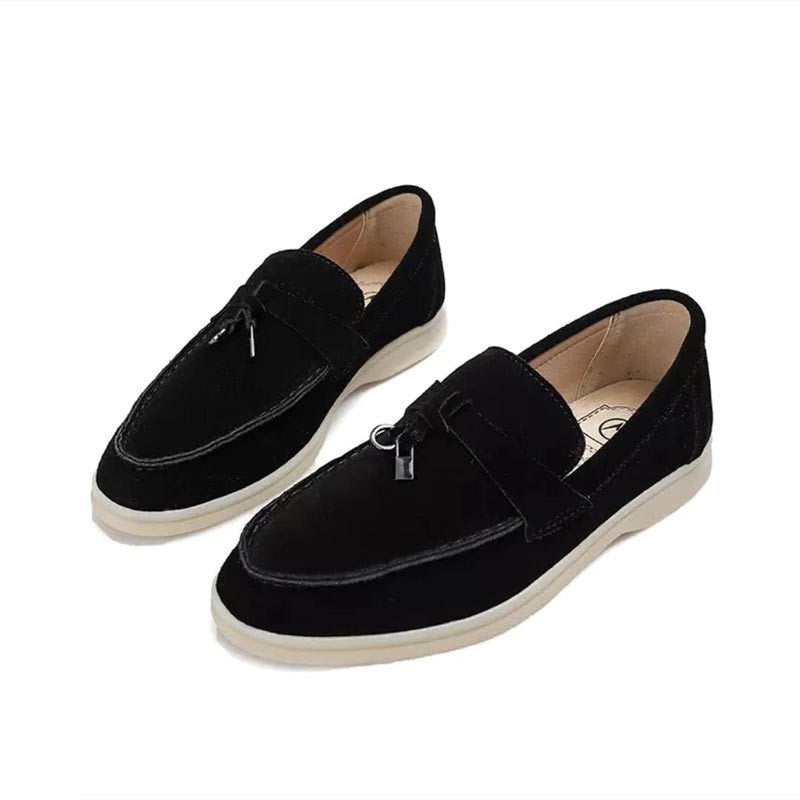 Loafery damskie Loafer z zamkiem