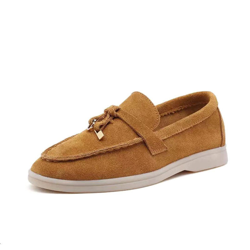 Loafery damskie Loafer z zamkiem